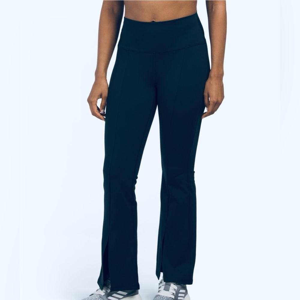 - Yogalicious Lux Girlfriend Front Slit Flared Pants